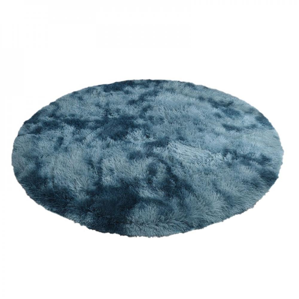 Greyghost Round Plush Rug 4 Feet Area Rugs Shag Indoor Nursery Rug for