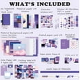 thumbnail image 2 of Sytle-Carry Aesthetic Scrapbook Kit Scrapbook Supplies Arts and Crafts Bullet Junk Journal Kit with Journaling DIY Scrapbook Gift for Girl (348 Pcs), 2 of 5