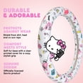 thumbnail image 3 of "Hello Kitty Steering Wheel Cover, Official Sanrio Car Steering Wheel Cover with Universal Size 14.5 - 15.5, Cute White Hello Kitty Car Accessories for Women (Hello Kitty Look at Me) ", 3 of 9