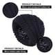 thumbnail image 2 of Gorro de mujer forrado de satén tejido de invierno Gorro cálido de lavado suave de seda suelto, 2 of 5