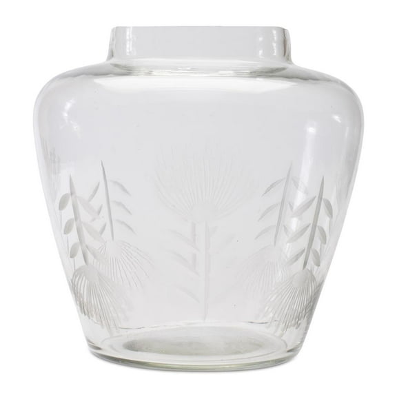 Melrose International LLC Vase 6.5"D x 6.5"H Glass