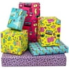 MAYPLUSS Wrapping Paper Sheet - Folded Flat - 6 Different 80s 90s Design (45.2 sq. ft.TTL.) - 27.5 inch X 39.4 inch Per Sheet