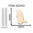 thumbnail image 2 of Unfinished Wood Groundhog Shape - Groundhog's Day - Animal - Craft - up to 46" DIY 8" / 1/8", 2 of 3