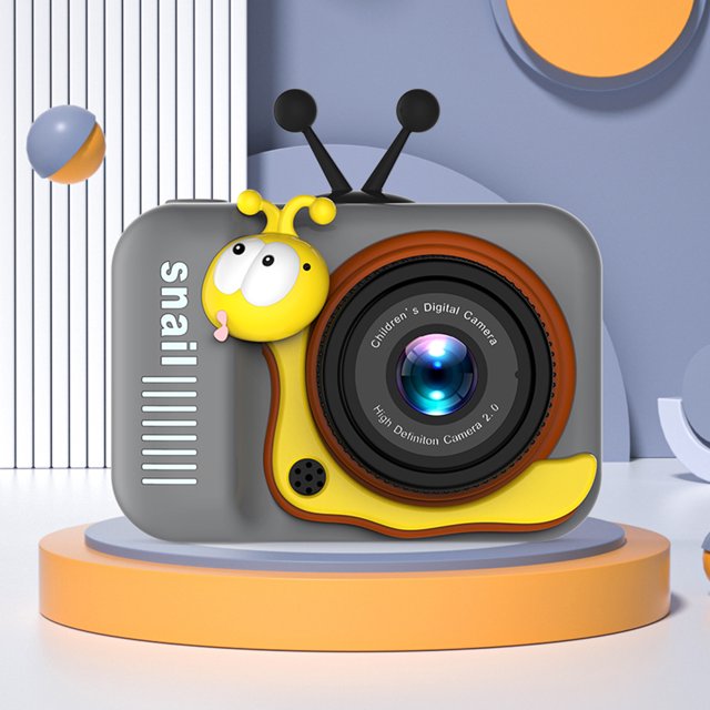 Cámara para niños, videocámara con pantalla IPS de 2,0 pulgadas, juguete educativo para niños y niñas (negro)