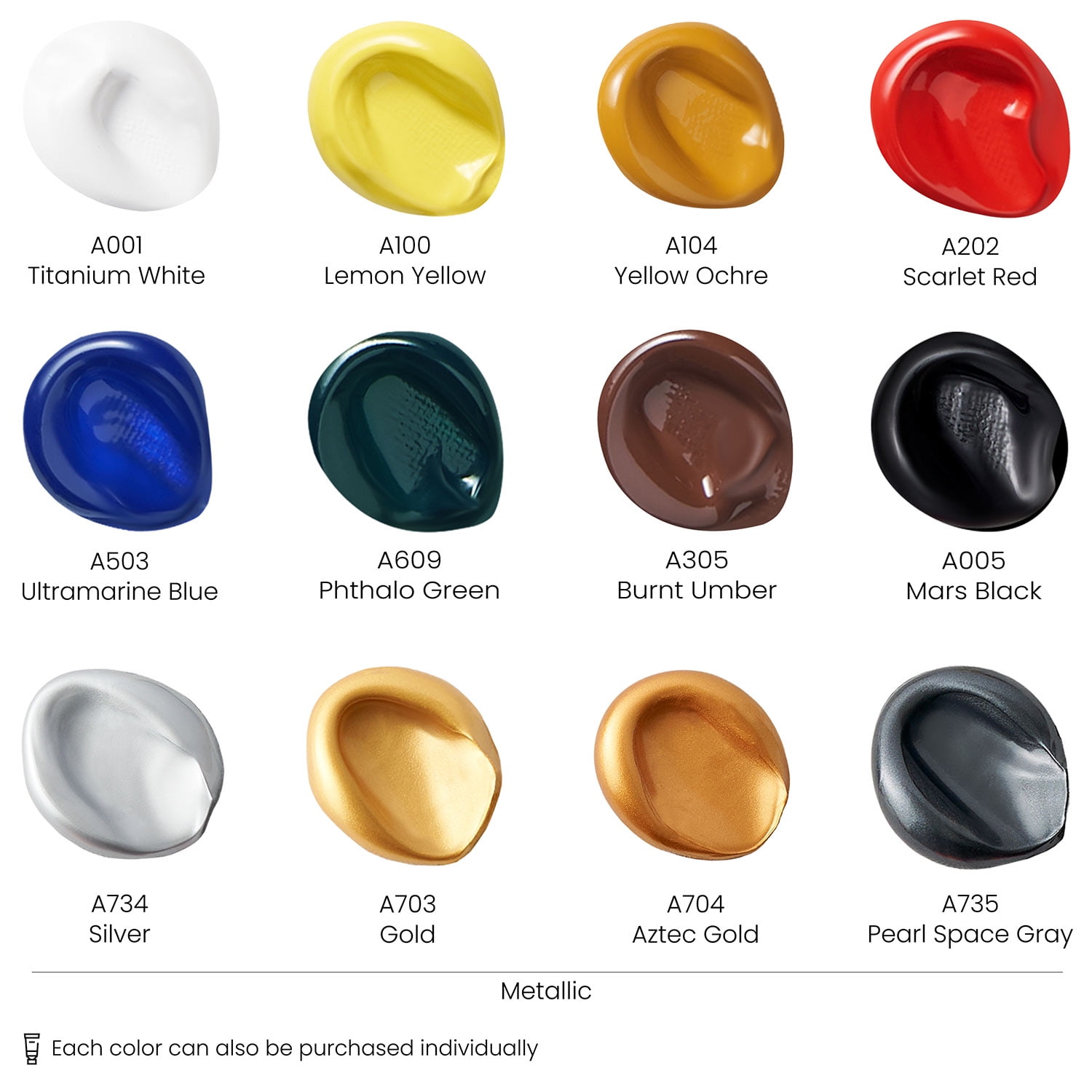 Arteza Large Acrylic Art Set, Artist Painting Kit