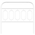 thumbnail image 2 of vidaXL Metal Headboard White 100 cm, 2 of 4