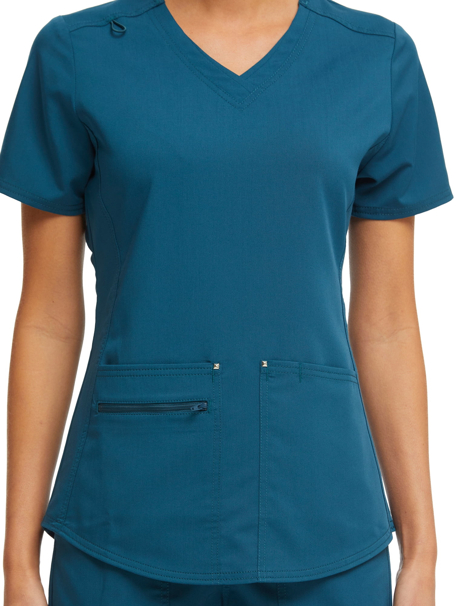 Scrubstar Women's Ultimate Stretch Twill Criss Cross V-Neck Scrub Top WM12T900A
