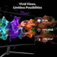 thumbnail image 3 of Monitor ZZA Curvo 2K 2560x1440 75Hz HDMI/DP de 27 pulgadas, 3 of 9