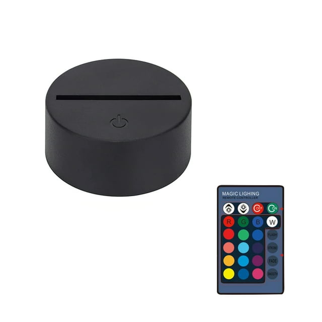 Inteprter Elefante Luz de noche para niños Ilusión óptica 3D Elefante Luz 7 Cambio de color Lámpara de noche con interruptor táctil Control remoto Iluminación y accesorios Numero 3 Inteprter HA025323-03