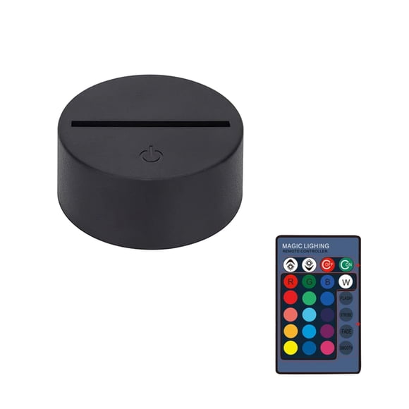 Inteprter Elefante Luz de noche para niños Ilusión óptica 3D Elefante Luz 7 Cambio de color Lámpara de noche con interruptor táctil Control remoto Iluminación y accesorios Numero 3 Inteprter HA025323-03