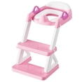 thumbnail image 4 of Potty Training Toilet Seat with Step Stool Ladder for Boys and Girls, 2 in 1 Potty Training Toilet, Splash Guard Anti-Slip Pad Step Stool （Pink) Pedal Upgrade, 4 of 5