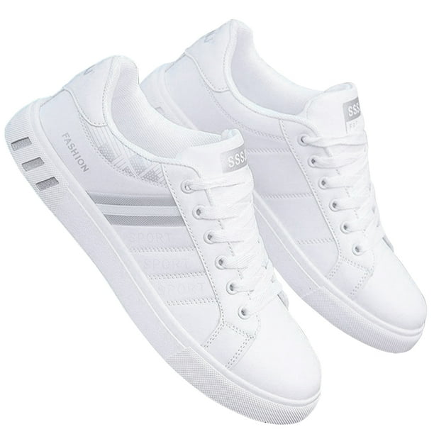 Zapatillas de deporte de moda para hombre Zapatos cómodos de cuero ligeros para caminar Absorción de golpes Ndcxsfigh Tenis De Mujer Tenis De Hombre