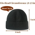 thumbnail image 6 of Minzimin Fisherman Beanies for Men Women Short Cuff Knit Beanie Winter Warm Hats Cap, 6 of 6