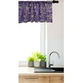 thumbnail image 3 of Floral Window Valance, Surreal Illustration with Botany of Branches Leaves Swirls Curlicue Design, Curtain Valance for Kitchen Bedroom Decor with Rod Pocket, 54" X 18", Quartz and Yellow, by Ambesonne, 3 of 3