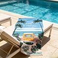 thumbnail image 3 of Beach Towels, Lightweight Premium Soft Towel, Highly Absorbent, Sand Free Quick Drying, Beach Essentials for Bath Pool Holiday Travel Cruise Pool and Beach Gift for Mom Girlfriend Men, 3 of 5
