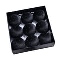 thumbnail image 1 of Billuyoard Terciopelo de plástico para una decoración exquisita, flocado, irrompible, decorativo, para bolas de adornos navideños. Kits de decoración para fiestas negro, 1 of 5