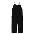thumbnail image 6 of Vividxx Girls Casual Sleeveless Jumpsuits Spaghetti Strap Loose Overalls Rompers Long With Pocket 1PCS Overalls Solid Color Toddler Cozy Onesie, 6 of 8