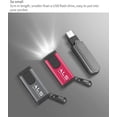 thumbnail image 4 of Trahoo-plus Petit Porte-Clés Rechargeable USB - Micro Lampe de Poche LED Haute Luminosité - Sécurité Auto-Protection Mini Torche pour Chien Super Petite (Gris), 4 of 4