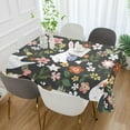 thumbnail image 5 of GZHJMY Easter Rabbit Tablecloth, Rectangle Waterproof Washable Polyester Table Cover for Picnic Dinner Holiday Party Decor, 60 x 120 Inch, 5 of 7