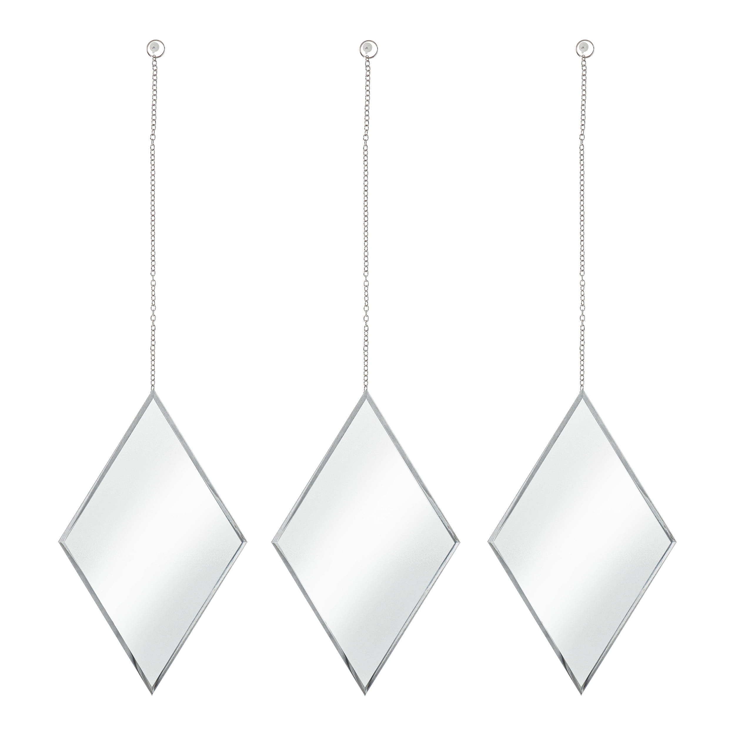 Creekview Home Emporium Accent Mirrors Small Diamond Decorative Wall Mirror 3pc