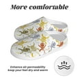 thumbnail image 6 of Daiia Cartoon Monkey Print Women’s Fuzzy Slippers Memory Foam Lightweight House Shoes Cozy Loafer Flannel House Shoes-35/36, 6 of 7