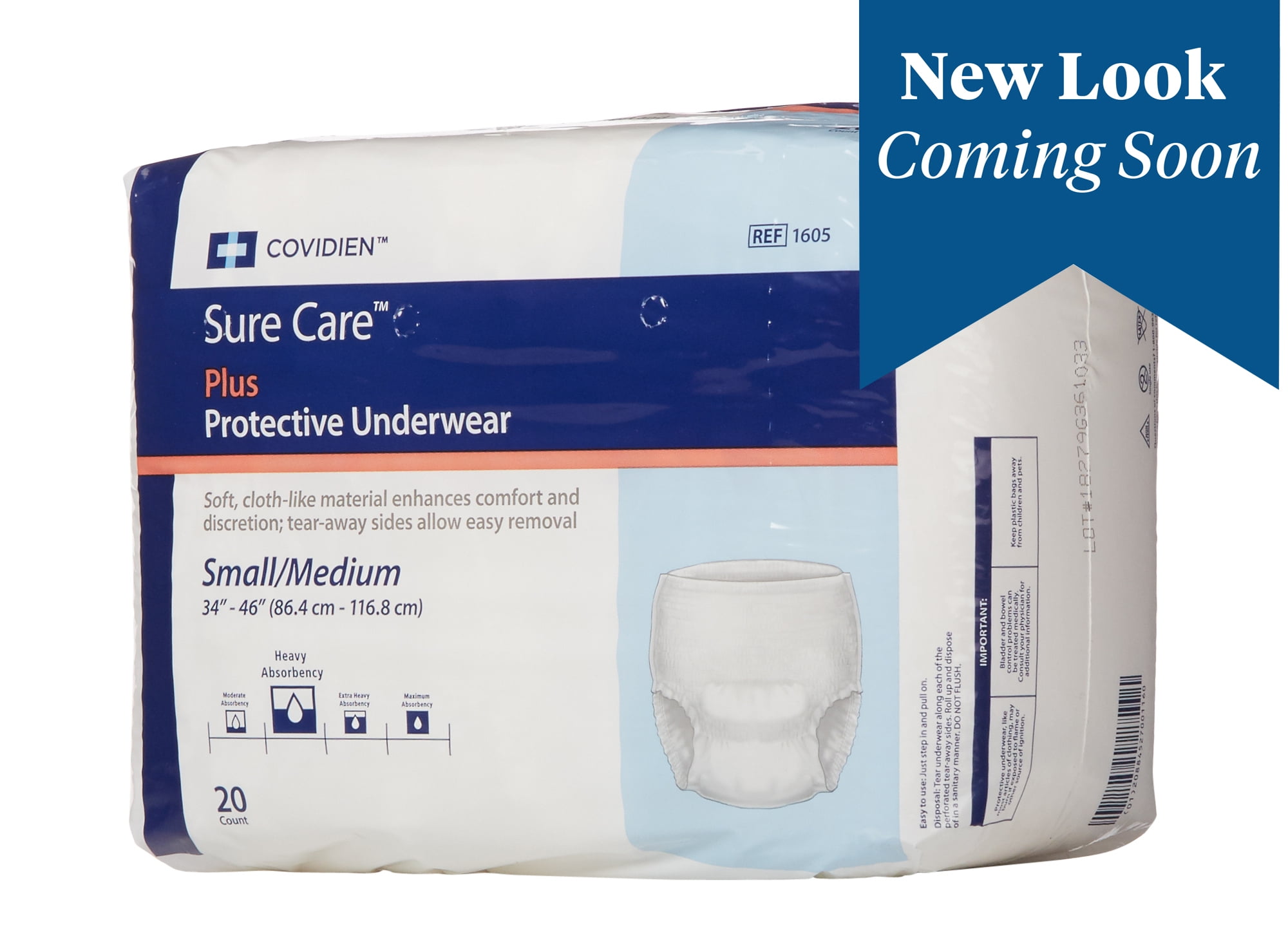 Sure Care Plus Disposable Underwear Pull On with Tear Away Seams