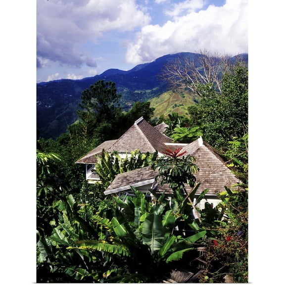Great BIG Canvas | Rolled Greg Johnston Poster Print entitled Strawberry Hill Resort, Port Antonio, Jamaica