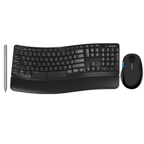 Microsoft Surface Pen Platinum Sculpt Comfort Desktop Keyboard And Mouse Walmart Com Walmart Com