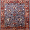 thumbnail image 1 of Ahgly Company Indoor Square Mid-Century Modern Gunmetal Gray Oriental Area Rugs, 4' Square, 1 of 6