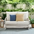 thumbnail image 6 of Better Homes & Gardens Paige 4-Piece Outdoor Wicker Loveseat Seating Set, White, 6 of 15