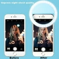 thumbnail image 3 of Selfie Light Ring Flashlight USB Charge Mobile Led Light Clip On Back Lighting For iPhone Samsung Xiaomi Selfie Lamp Video Photo, 3 of 9