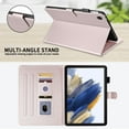 thumbnail image 5 of for Samsung Galaxy Tab A8 10.5 2022 SM-X200 / SM-X205 Folio Flip Case, Elegant Ultra Slim PU Leather Case with Smart Wake Sleep Kickstand Function Pencil Holder and Card Slots, Rosegold, 5 of 8