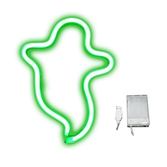 Halloween Decorations Indoor Led Halloween Specter Neon Shape Lights,Suitable for All Kinds of Festivals,Parties,Interior Decoration,Wall Decoration,Window Decoration Bar Bedroom Room
