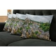 thumbnail image 5 of Ambesonne Landscape Throw Pillow Cover 4 Pack, Old Town Luxembourg, 16", Multicolor, 5 of 5