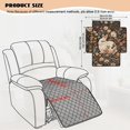 Recling Rabbit HELLHERO Vintage Rabbit Floral Recliner Chair Cover Washable with ...