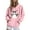 Pink#3, variant on New trends for her GaThRRgYP Tops for Women,Women Long-sleeved Hooded Pocket Halloween Printed Casual Loose Sweatshirt Black XS