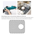 thumbnail image 4 of BIMZUC Silicone Sink Mat – Heat‑Resistant, Anti‑Slip, Easy‑Clean Kitchen Protector with Drain Holes, 11.6" x 13.6", 4 of 8