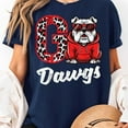 thumbnail image 3 of Bulldog Go Dawgs Unisex T-Shirt, Sizes S-5XL - Gategoo, 3 of 5