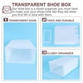 thumbnail image 3 of Amosfun 12Pcs Stackable White Shoes Box with Clear Door for Efficient Shoe Organization, 3 of 8