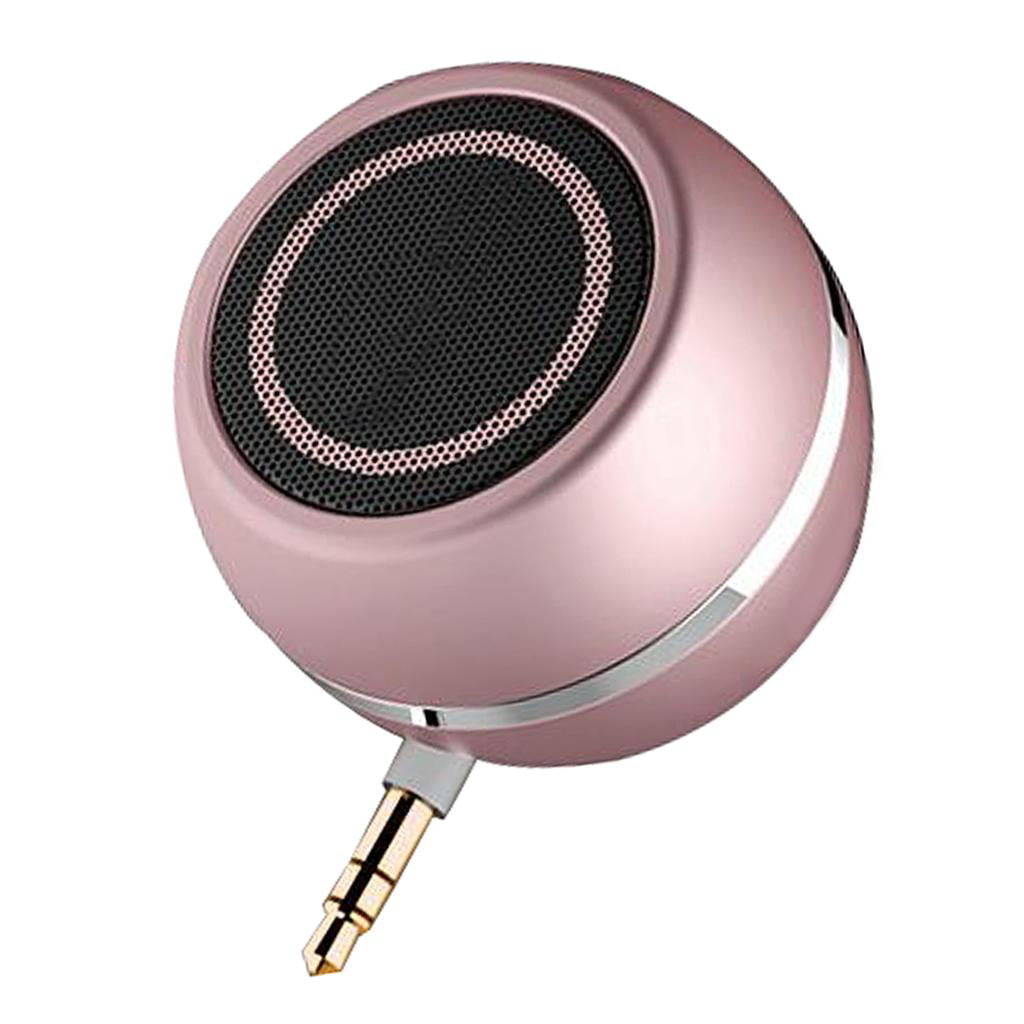 Pink 2022 3.5mm Portable Mini Music Player Stereo Speaker for Cellphone Tablet Outdoor Sports Music Player 