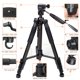 thumbnail image 2 of Inteprter Trípode de cámara de aleación de aluminio de viaje portátil profesional Q111 con cabezal panorámico para cámara Digital SLR DSLR Accesorios de cámara y óptica, 2 of 6