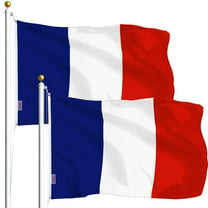 G128 - TWO PACK of FRANCE FRENCH FLAG NEW 3x5ft WITH BRASS GROMMETS