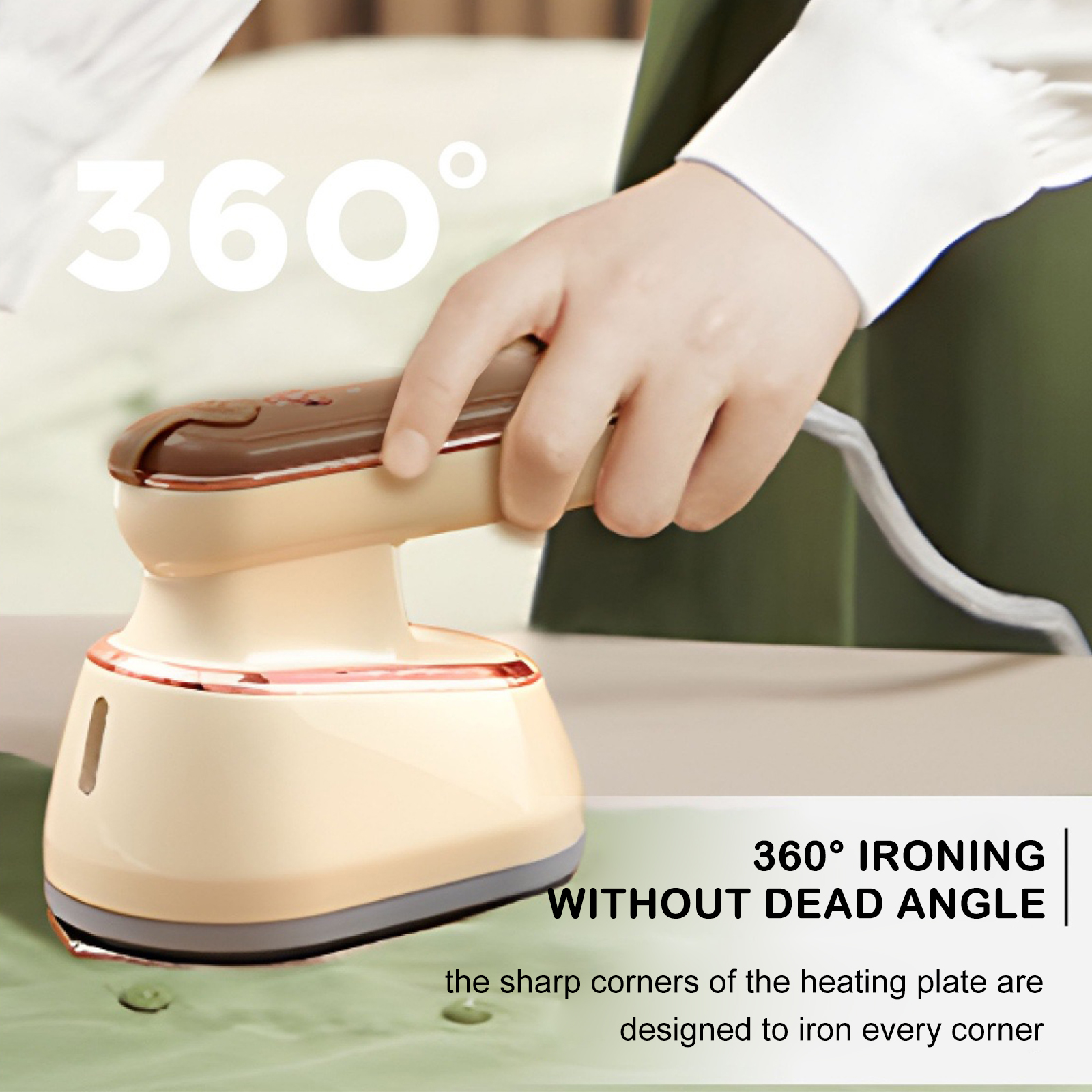 Steam Iron For Clothes Wet Dry Ironing Machine Fast-Heat Household Fabric Steam Travel Electric Iron 110V
