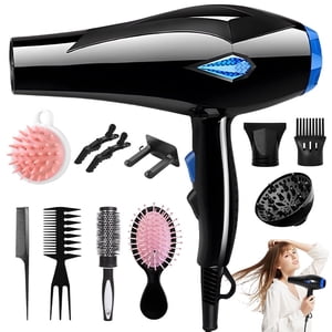 Morfone Professional Ionic Hair Dryer, 2200W Black