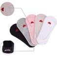 thumbnail image 2 of pares de calcetines invisibles para niños, calcetines antideslizantes de algodón ultrasuaves de corte bajo, negro, blanco, rosa, gris, marrón, 2 of 5