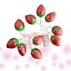 thumbnail image 3 of KAKOWELY Guirnalda de luces LED decorativas de 1,5 m con diseño de fresas, ideal para fiestas, bodas y el hogar (1,5 m, 10 bombillas), 3 of 5