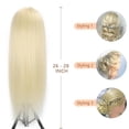 thumbnail image 4 of Mannequin Head with Real Human Hair 80% 26 Inch Hair Mannequins to Practice on Doll Heads for Hair Styling with Clamp and Tools Cosmetology Mannequin Head（ #613 Blond）, 4 of 8