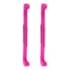 thumbnail image 1 of 1 par de protectores universales de plástico para patines sobre hielo, cubiertas ajustables (rosa roja), 1 of 3