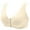 Khaki, variant on Xfvqtps Bras for Women No Underwire Front Closure Print Comfort Senior Wireless Snap Closing Bra Beige