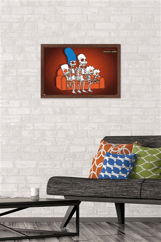 The Simpsons: Treehouse of Horror - Family Bones Wall Poster, 14.725" x 22.375", Framed